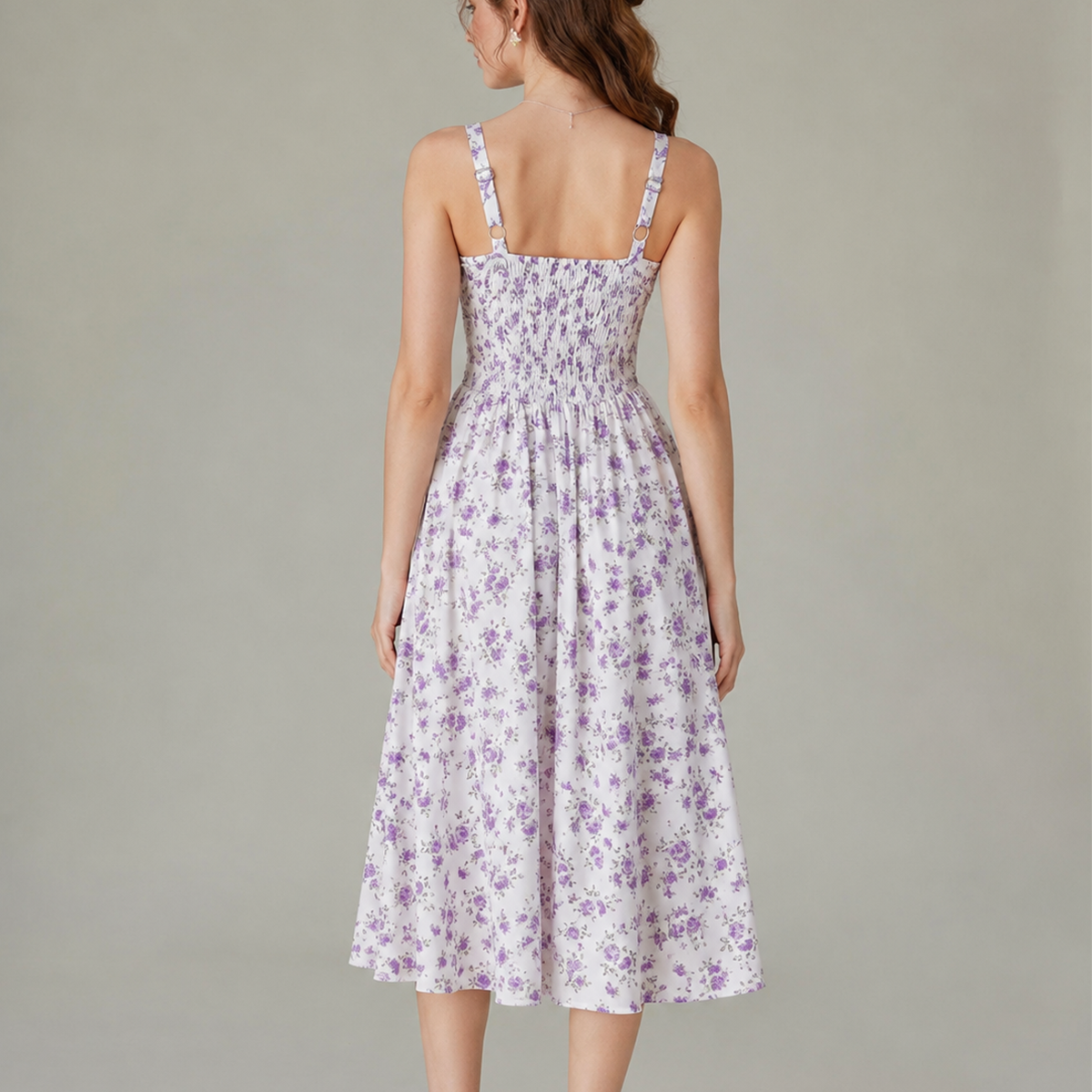Women's floral print midi dress