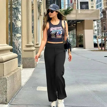 💘 Summer Sale 💘Women’s High-Waist Wide Leg Pants – Business Casual Yoga Dress Pants with Pockets