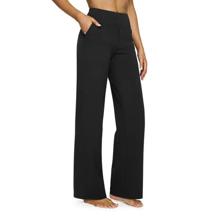 💘 Summer Sale 💘Women’s High-Waist Wide Leg Pants – Business Casual Yoga Dress Pants with Pockets