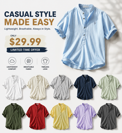 🔥Last Day Promotion!🔥Men's Summer Shirt – Lightweight & Elegant