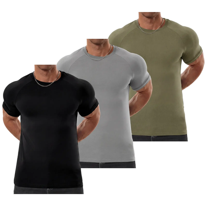 🔥Men's Raglan Sleeve Tee, Athletic Tapered Fit🔥20-Pack Today Only $29.99