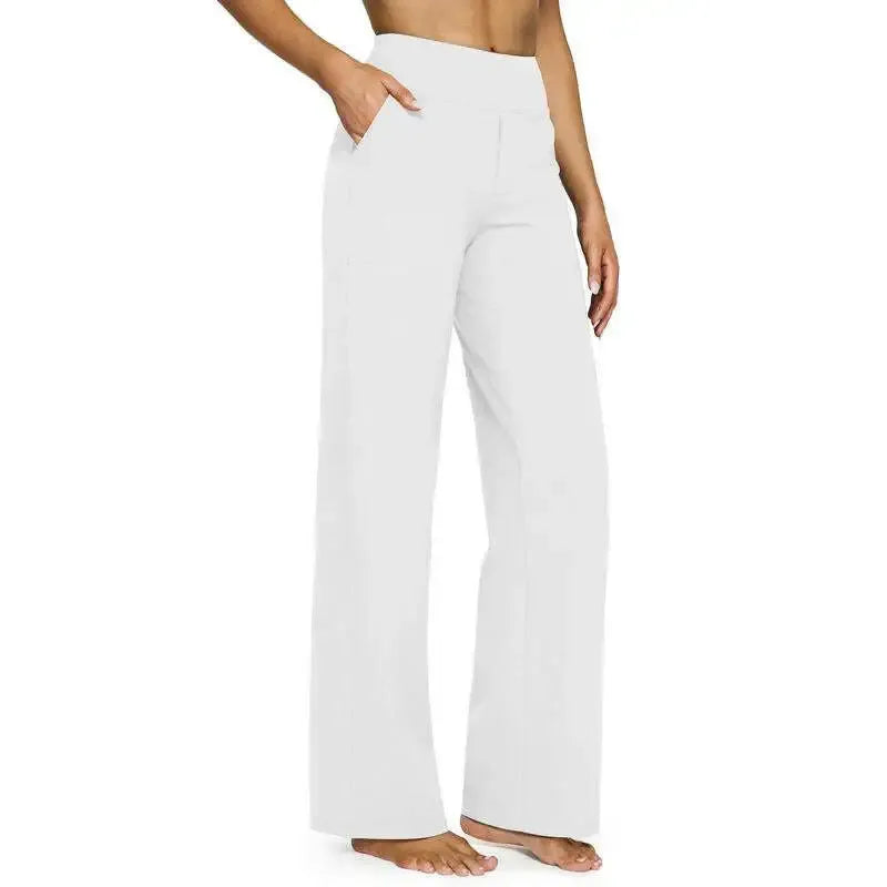💘 Summer Sale 💘Women’s High-Waist Wide Leg Pants – Business Casual Yoga Dress Pants with Pockets