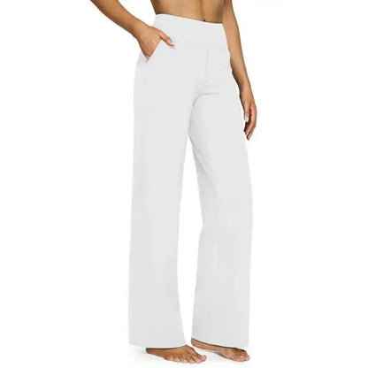 💘 Summer Sale 💘Women’s High-Waist Wide Leg Pants – Business Casual Yoga Dress Pants with Pockets